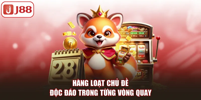 Hàng loạt chủ đề độc đáo trong từng vòng quay